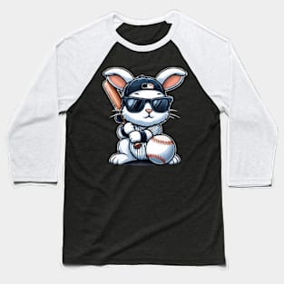 Baseball Bunny Easter Boys Baseball T-Shirt